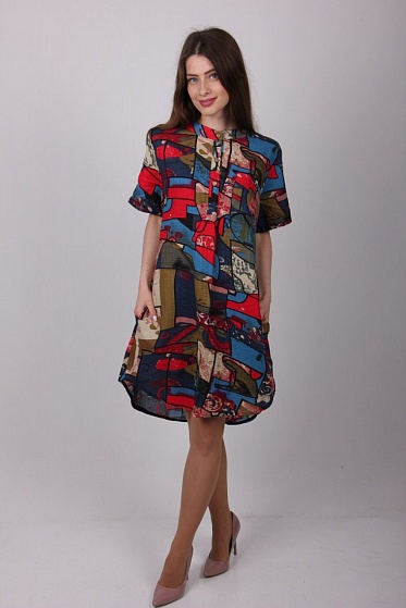 Туника женская LadiesFashion 3346 с пуговицами